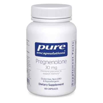 Pure Encapsulations Pregnenolone - 30 mg - Hormone Support - Memory Support & Brain Supplement - Gluten Free & Vegan - 60 Capsules