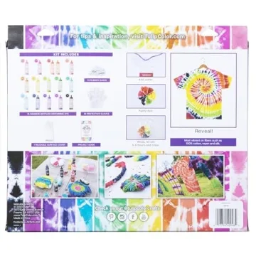 Tulip One-Step Tie-Dye Kit 15-Color Party Kit, Standard, Rainbow