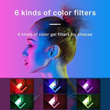 Webcam Video Conference Lighting for Laptop, LED Video Light w Extendable Tripod Table Lamp Compatible with MacBook iPad Tablet Desktop Computer for Remote Working Home Study YouTube Live Streaming