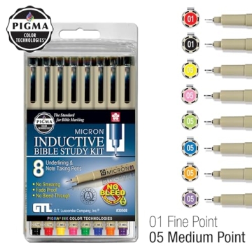 Pigma Micron Inductive Bib Pen Set for Precise Writing