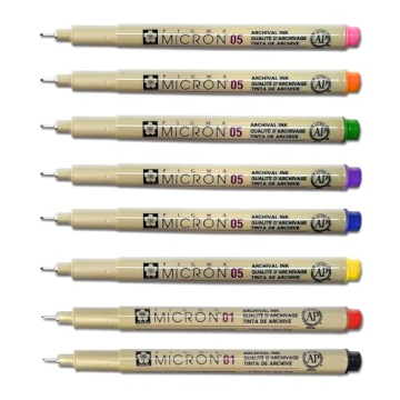 Pigma Micron Inductive Bib Pen Set for Precise Writing