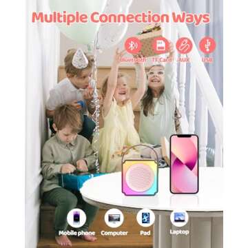 LumoShine Mini Karaoke Machine for Kids - Fun & Portable