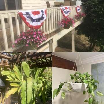 RIFNY 3 Sets Gold Hanging Basket Chain, 20 Inch Heavy Duty Brass Decorative Chains for Hanging Plants, Indoor Outdoor Replacement Hanging Chain with Hooks for Planters Flower Pots Lantern Bird Feeder