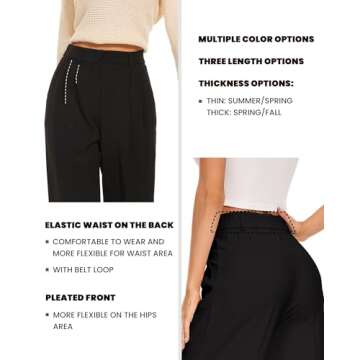 Shop FUNYYZO Wide Leg Business Pants for Women