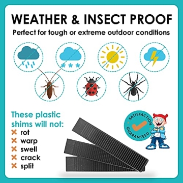 Plastic Wedge Shims - TUFFBOY 12 Pack Extreme Load Support