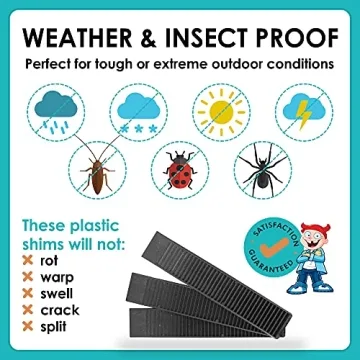 Plastic Wedge Shims - TUFFBOY 12 Pack Extreme Load Support