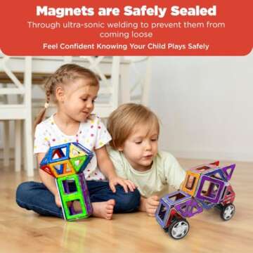 Magformers XL Cruisers 32PC Set - Magnetic Tiles Building Blocks, Educational Kit, STEM Toy Set - Magnetic Building Tiles for Kids to Develop Problem-Solving Abilities and Shape Recognition