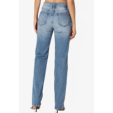 TheMogan High Rise Relaxed Boyfriend Jeans for Women