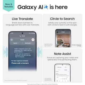 Samsung Galaxy S24 - Unlocked 50MP Smartphone with AI Features