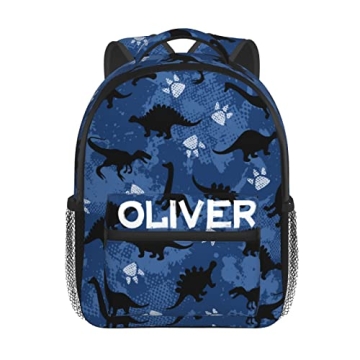 Ysbkn Personalized Cute Dinosaur Backpack for Toddlers Custom Gift Daycare School