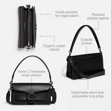 Coach Polished Pebble Leather Tabby Shoulder Bag 26 Refresh