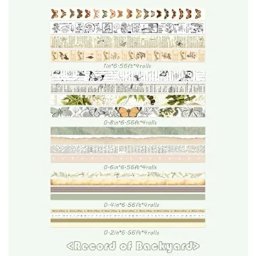 AEBORN Vintage Washi Tape Set - 20 Rolls for Crafting