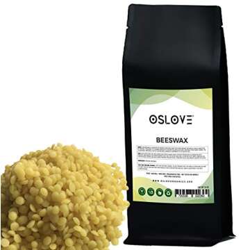 Organic Beeswax 1 LB - Pure DIY Pellets for Candle Making