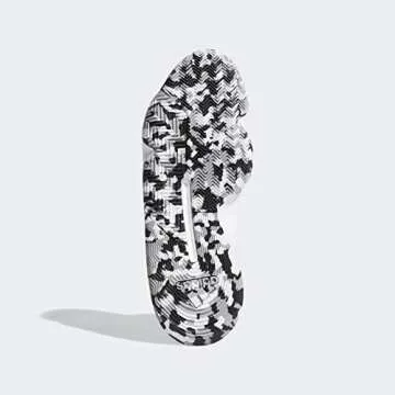 adidas Men's Pro Bounce 2019 Basketball Shoe, Cloud White/Core Black/Gold Metallic, 6.5 Standard US Width US