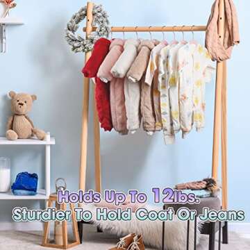 Ulimart Baby Hangers Velvet 50 Pack-11.4 Inch,Baby Clothes Hangers Non Slip, Baby Hangers for Closet,Sturdy Infant/Toddler Hangers Pink Hangers