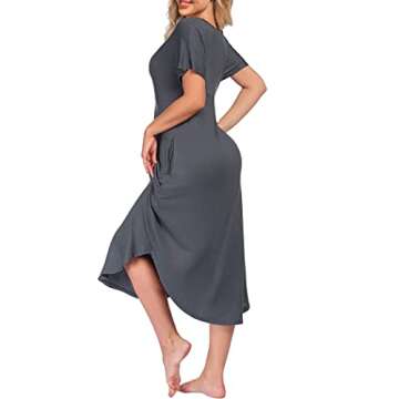 Shop HOTOUCH Women's Long Cotton Nightgown Relax in Style
