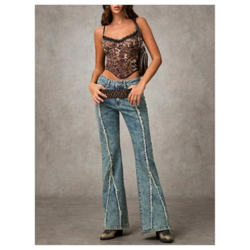 Shop GORGLITTER Women's Leopard Print Lace Cami Top