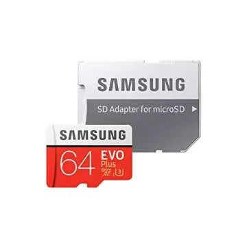 Samsung 64GB MicroSDXC EVO Plus Memory Card with Adapter