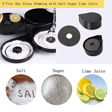 3 Tier Bar Glass Rimmer for Creative Cocktails