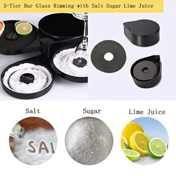 3 Tier Bar Glass Rimmer for Creative Cocktails