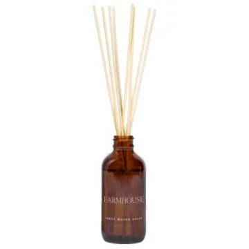 Sweet Water Decor Farmhouse Amber Reed Diffuser Set | Apple, Orange, Pumpkin, Fall Scented Reed Diffusers | Housewarming Gifts | Air Fresheners | Autumn Scents | Aromatherapy