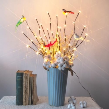 EAMBRITE 3PK Lighted Twig Branches for Indoor & Outdoor