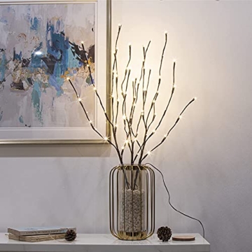 EAMBRITE 3PK Lighted Twig Branches for Indoor & Outdoor