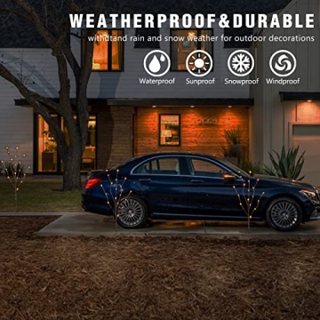 EAMBRITE 3PK Lighted Twig Branches for Indoor & Outdoor