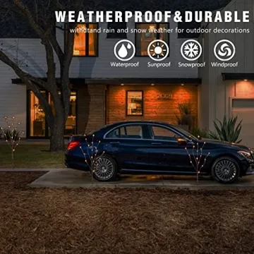 EAMBRITE 3PK Lighted Twig Branches for Indoor & Outdoor