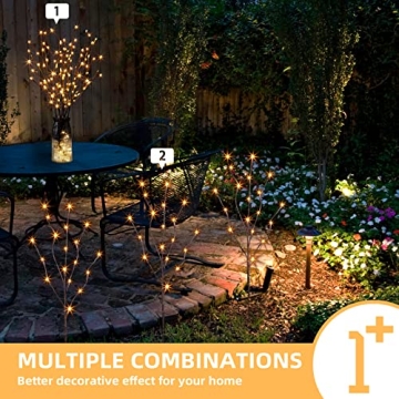 EAMBRITE 3PK Lighted Twig Branches for Indoor & Outdoor