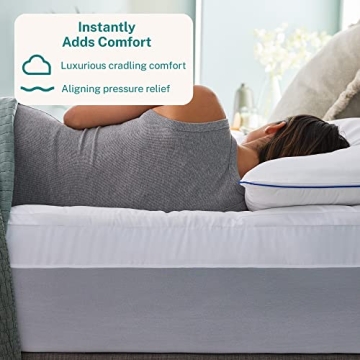 King Size 4" Gel Memory Foam Mattress Topper - Ultimate Comfort