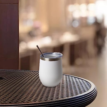 FristChoice 12 oz Insulated Wine Tumbler for Any Beverage