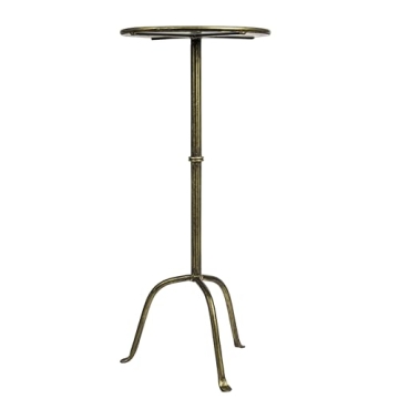 Creative Co-Op Antique Brass Martini Table for Elegant Homes