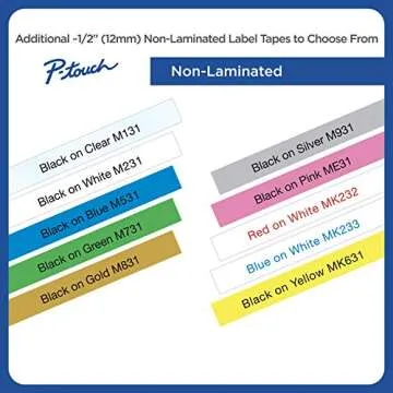 Brother M-231 Black-On-White Tape - Perfect for Organization