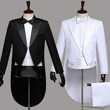 Classic Slim Fit Men's Tuxedo Costume - Black Medium