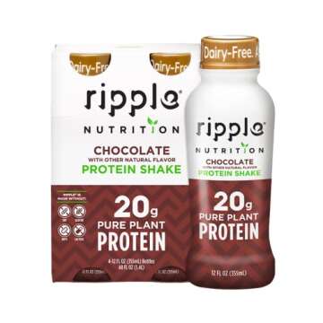 Ripple Vegan Protein Shake Variety Pack - 8 Delicious Shakes