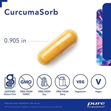 Pure Encapsulations CurcumaSorb 180s - Premium Joint Support