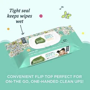 Seventh Generation Baby Wipes Sensitive Protection with Snap Seal Diaper Wipes 768 Count