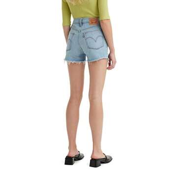 Levi's Stylish High Rise Shorts for Women - Medium Indigo