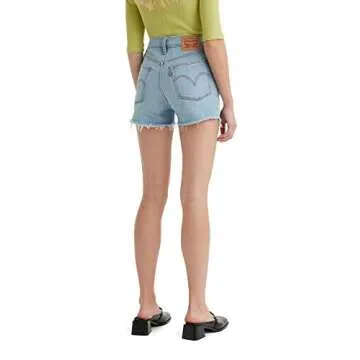 Levi's Stylish High Rise Shorts for Women - Medium Indigo