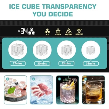 DOGHLY Ice Maker - Compact for Bar & Kitchen Ice Needs