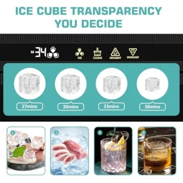 DOGHLY Ice Maker - Compact for Bar & Kitchen Ice Needs