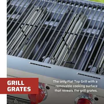 Camp Chef FTG600 Flat Top Propane Grill and Griddle with Side Shelves