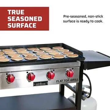 Camp Chef FTG600 Flat Top Propane Grill and Griddle with Side Shelves