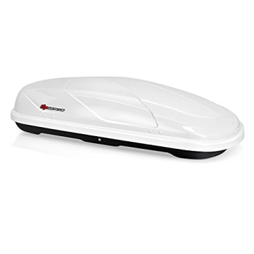 Goplus 14 Cubic Feet Hard Shell Rooftop Cargo Carrier - Dual Side Opening, Waterproof, 165LBS Capaci...