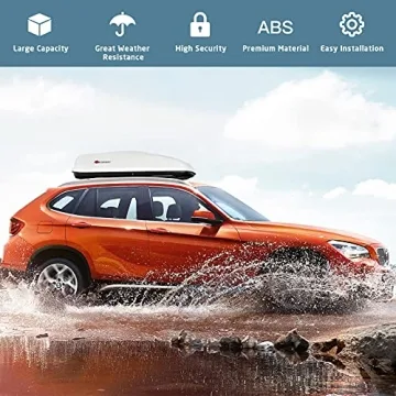 Goplus Hard Shell Rooftop Cargo Carrier 14 Cubic Feet Waterproof