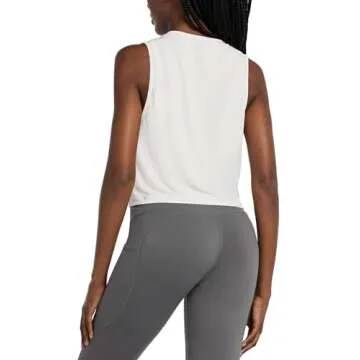 BALEAF Workout Tops for Women Crop Tank Top Quick Dry Athletic Gym Exercise Sleeveless Shirts Muscle...