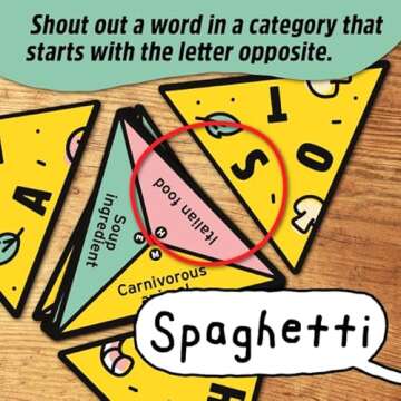 Big Potato P for Pizza | Travel Game Great for Adults and Kids | Perfect for Holidays and Camping | Compact and Travel Friendly Card Game