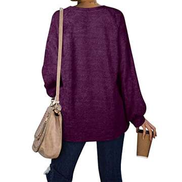 Cozy OFEEFAN Women's Oversized Pullover Sweatshirts
