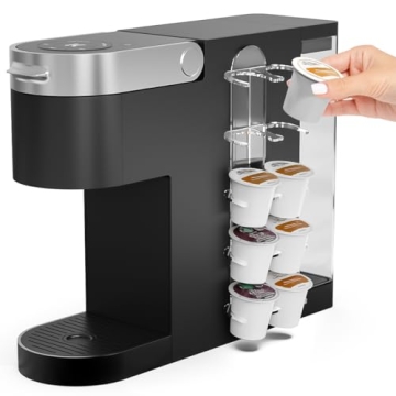NiHome Acrylic Coffee Pod Holder for Keurig, Side Mount Coffee Pod Capsule Organizer & Storage for K...